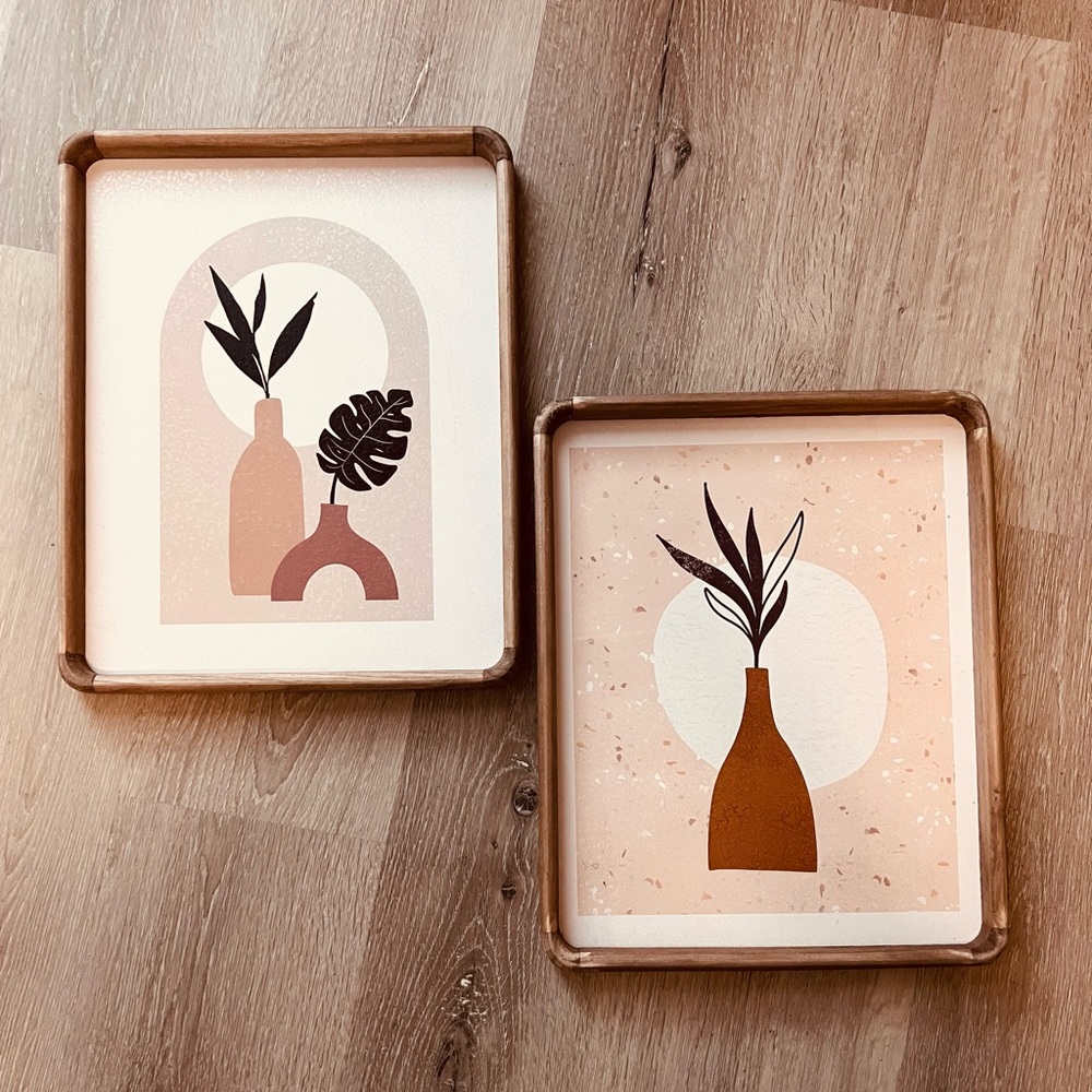 NWT! Boho Set of 2 Framed Art
